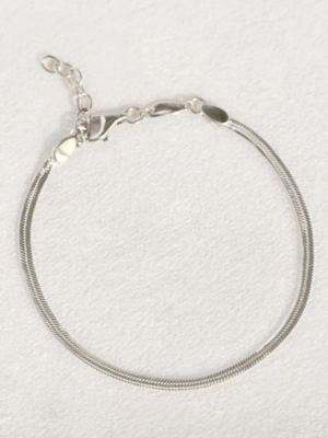 Snake Chain Bracelet Silver