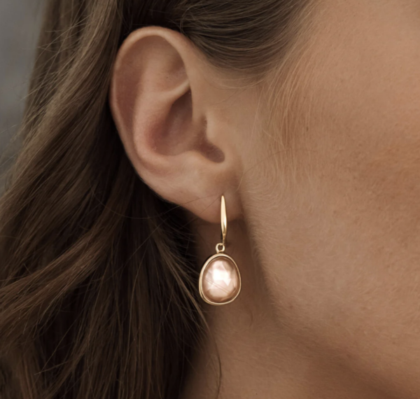 Dusty Coral Statement Earrings - Serendipity