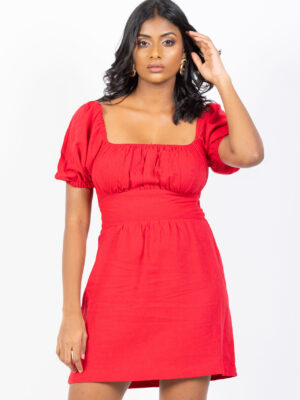 Scarlet Tie Back Mini Dress