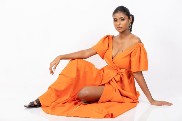 Ariana Off Shoulder Maxi Dress