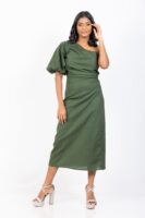 Delilah One Shoulder Midi Dress