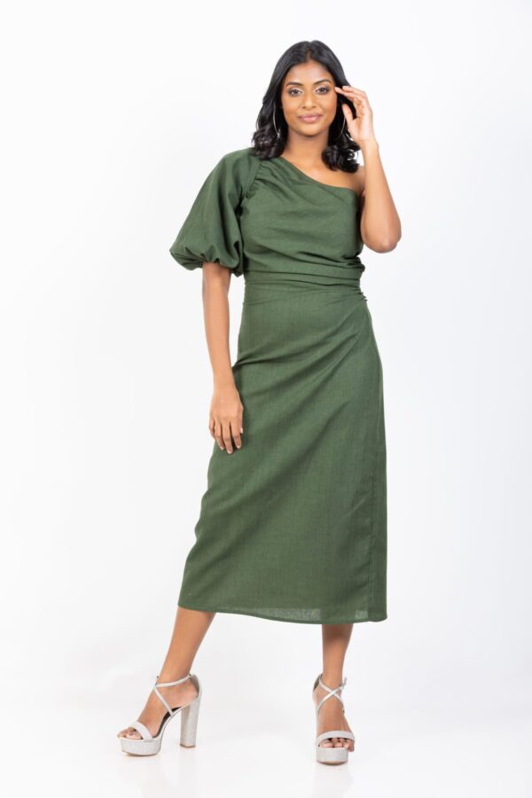 Delilah One Shoulder Midi Dress