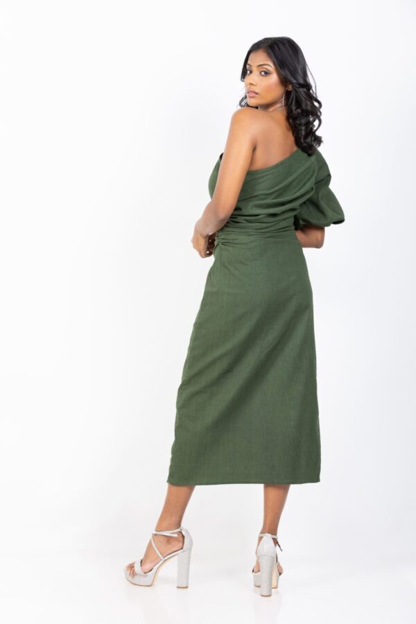 Delilah One Shoulder Midi Dress