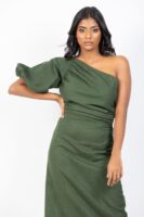 Delilah One Shoulder Midi Dress