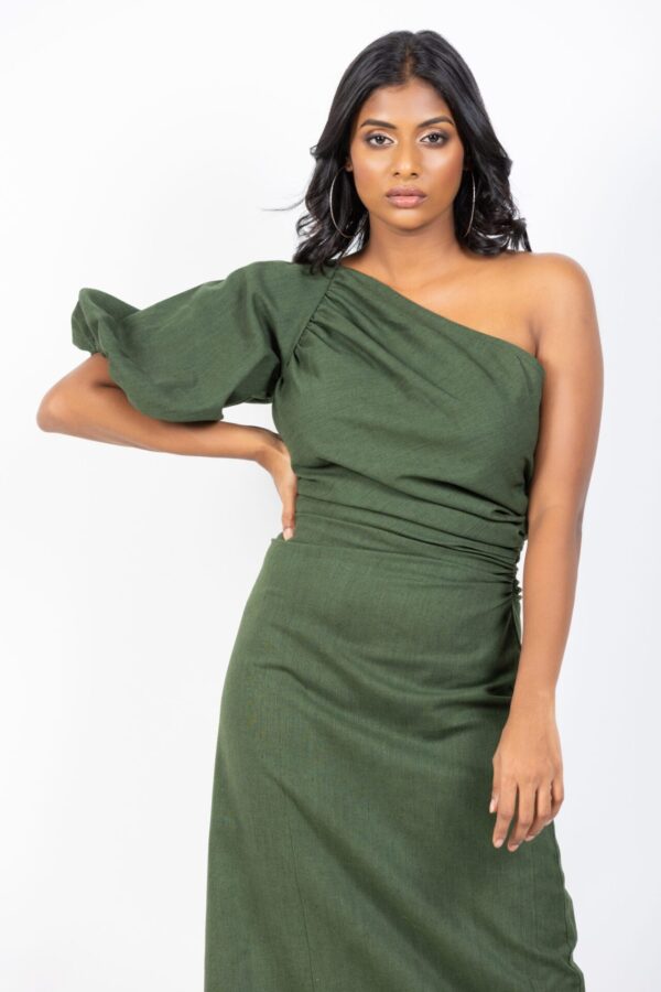 Delilah One Shoulder Midi Dress