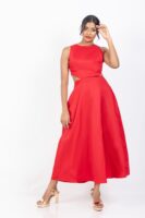 Daisy Cut Out Detail Midi Dress