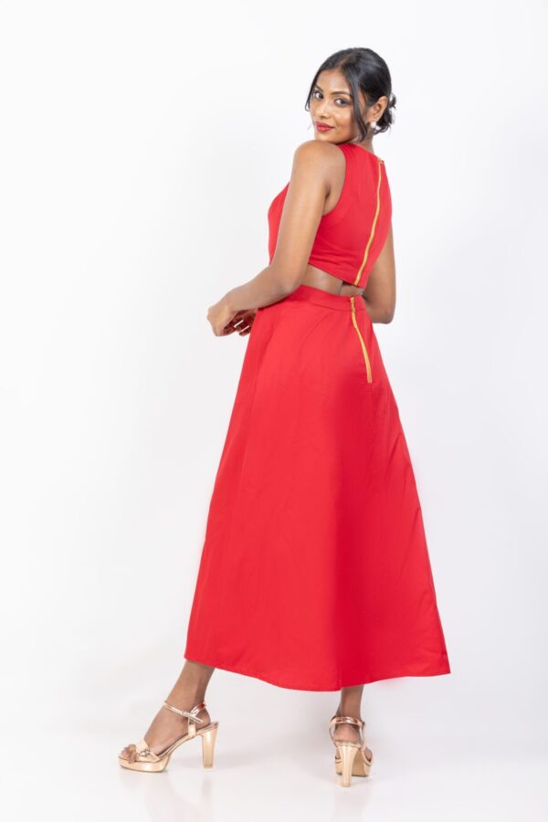 Daisy Cut Out Detail Midi Dress