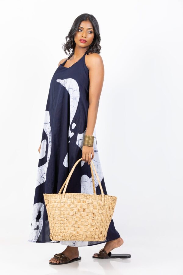 Leah Strappy Batik Dress in Red