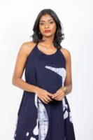 Leah Strappy Batik Dress in Red