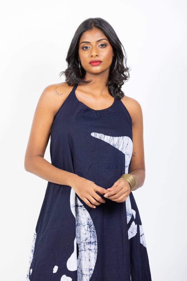 Leah Strappy Batik Dress in Red