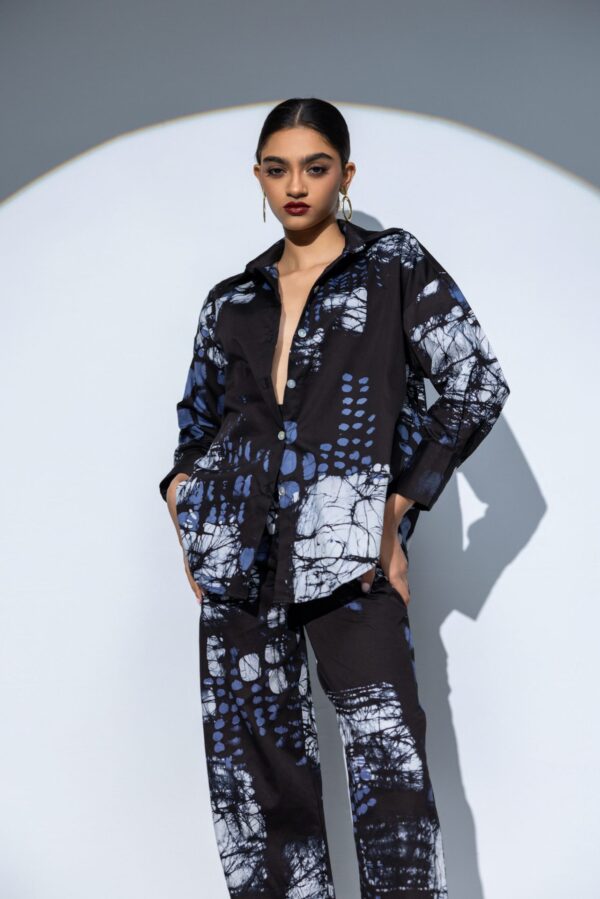 Vera Oversized Batik Shirt and Pant Set