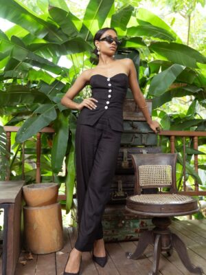 Alina corset style top and pant set