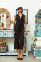 Madeline sleeveless wrap style jumpsuit