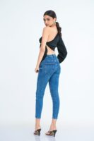 Solana One Shoulder Tie detail Crop Top