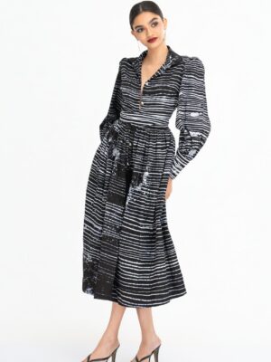 Lana Midi Batik Shirt Dress