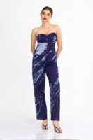 Anya Strapless Corset Batik Top and Pant Set