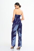 Anya Strapless Corset Batik Top and Pant Set