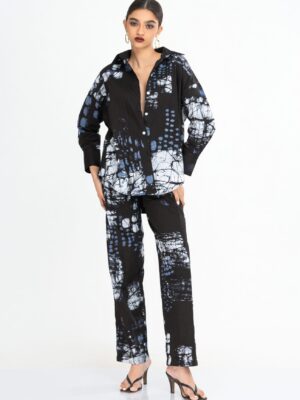 Vera Oversized Batik Shirt and Pant Set