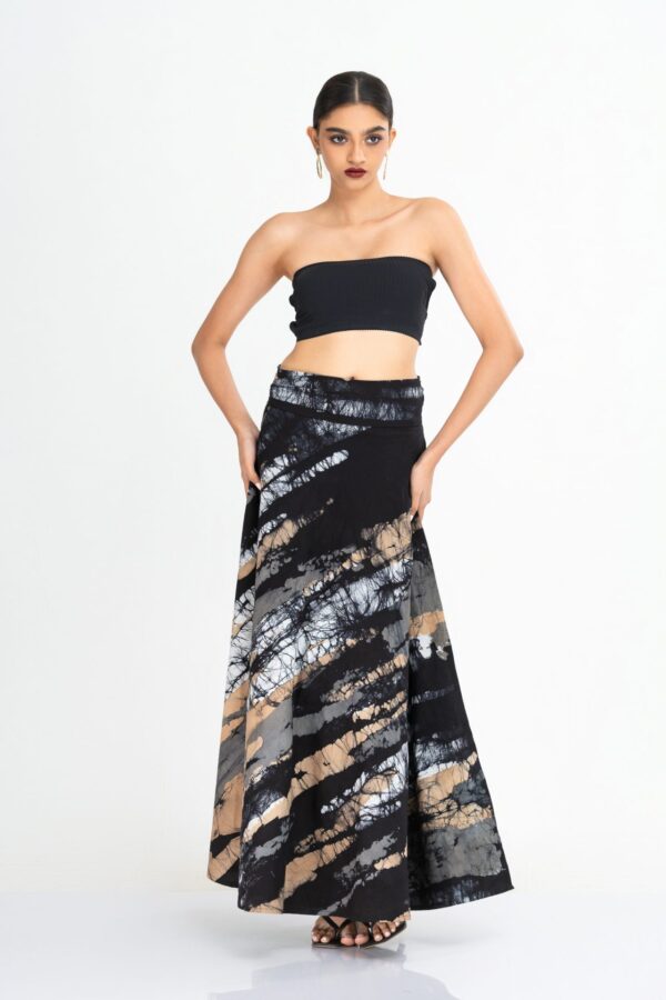 Leona Batik Wrap Maxi Skirt