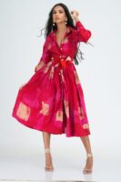 Callie Pink Tone Shirt Dress